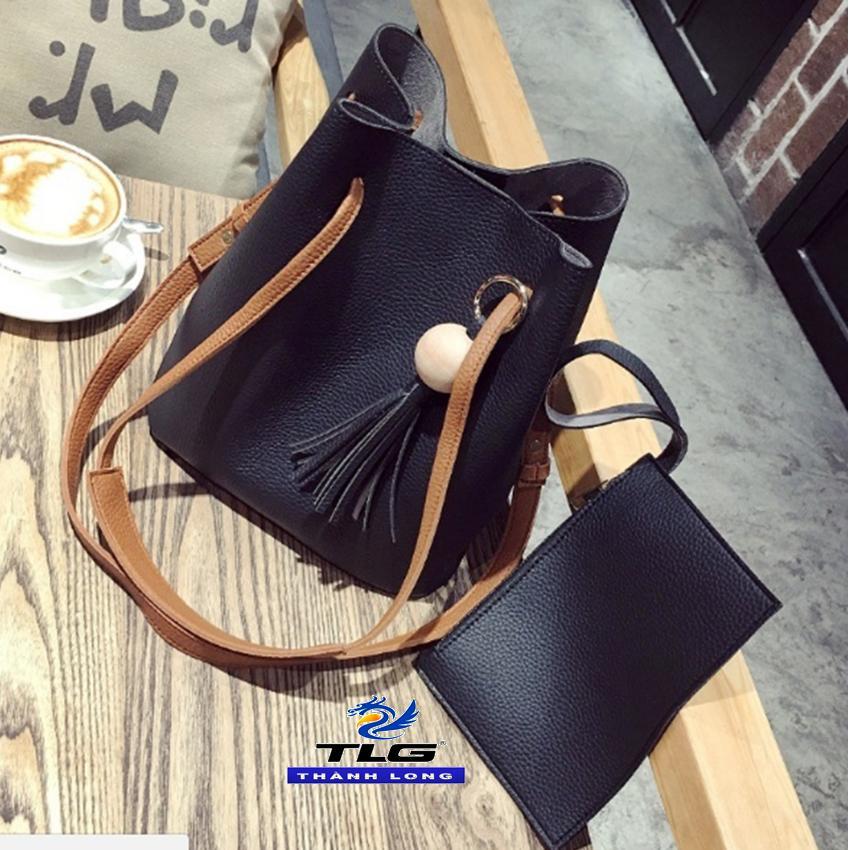 Bộ đôi túi và ví thời trang SD - Túi Xách Nữ, Túi Xách Thời Trang  - Black - FS -208168 1 V -VICTORIA