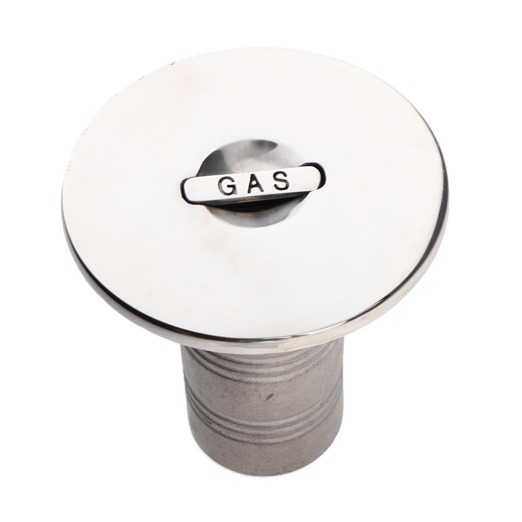 Boat Deck Fill / Filler Keyless Cap 1-1/2 inch - Water 316 Stainless Steel