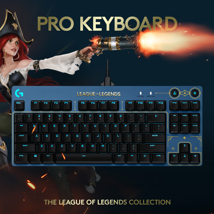 Bàn phím Logitech G PRO League of Legends  - Hàng Chính Hãng