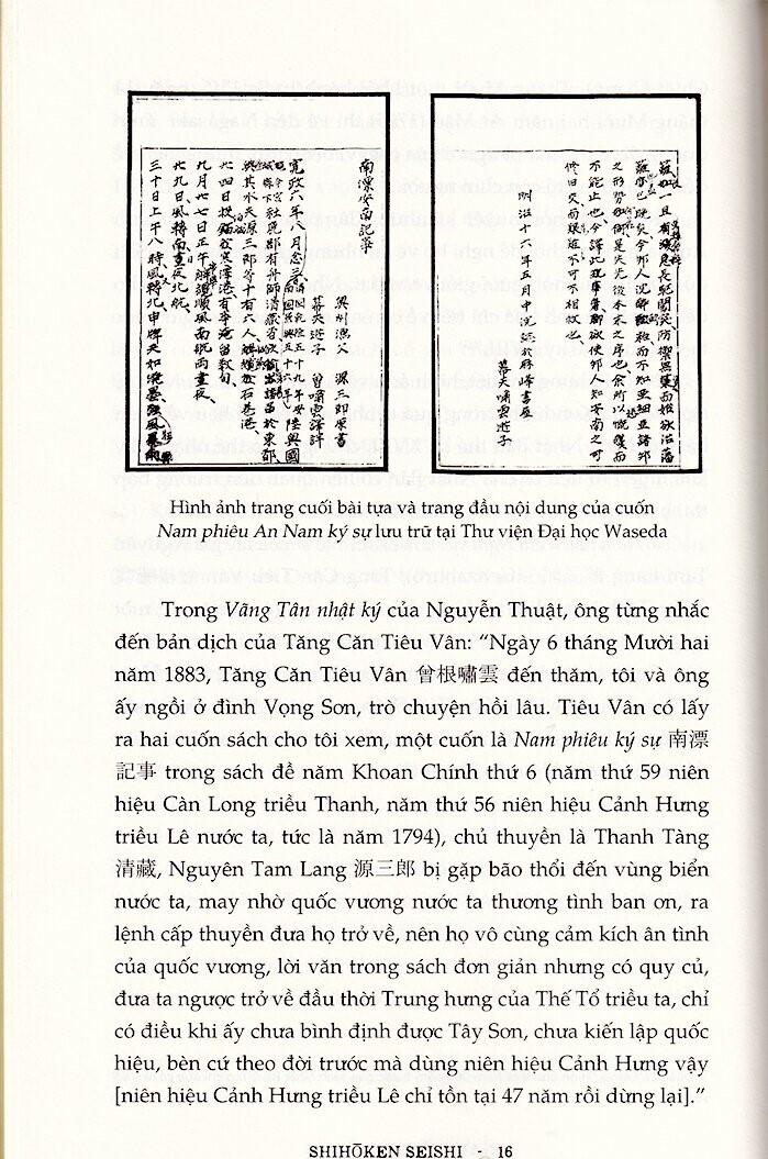 Sách Nam Biều Ký - An Nam Qua Du Ký Của Thủy Thủ Nhật Bản Cuối Thế Kỷ Xviii