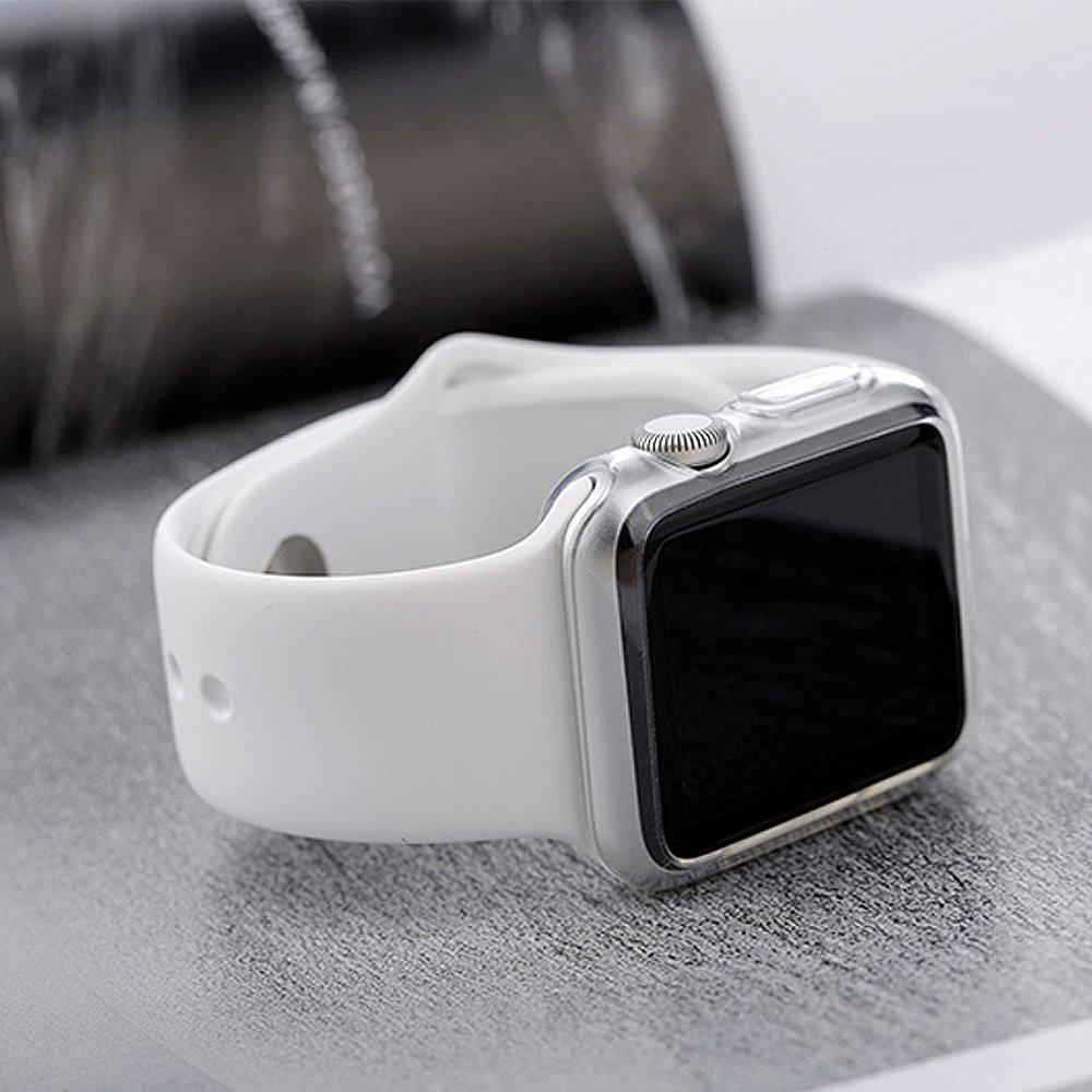Khung bảo vệ TPU mềm trong suốt cho Apple Watch 7 6 SE 5 4 3 2 1 38mm 42mm 40mm 44mm 41mm 45mm