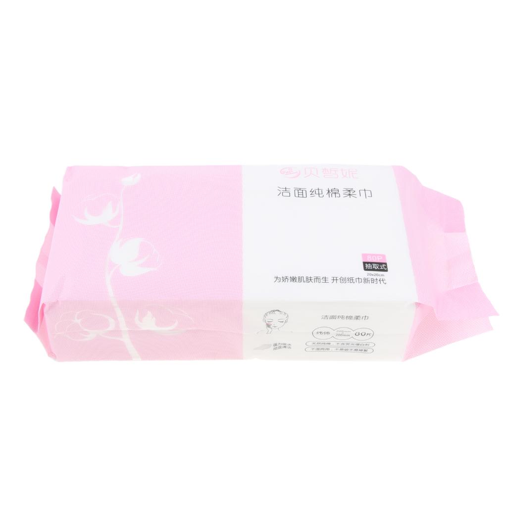 80 Miếng Khăn Dùng Một Lần Tẩy Trang Tẩy Tế Bào Chết Khăn Mặt