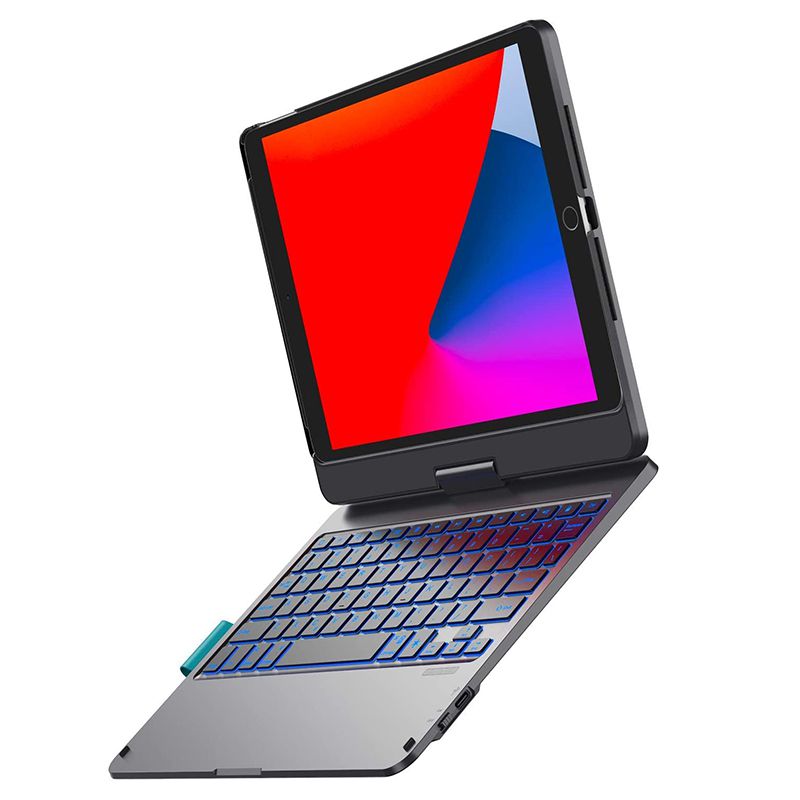 Bao Da Kèm Bàn Phím Không Dây WiWU Waltz Rotating Dùng Cho iPad - Hàng Chính Hãng