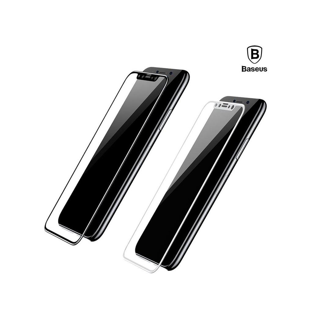Kính cường lực kín màn 3D ARC dành cho iphone X, chihàng chính hãng Baseus