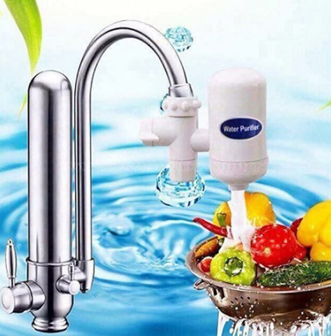 Bộ Lọc Nước Sạch Mini Gắn Đầu Vòi Rửa Bát Vô Cùng Tiện Lợi- Hàng Chính Hãng