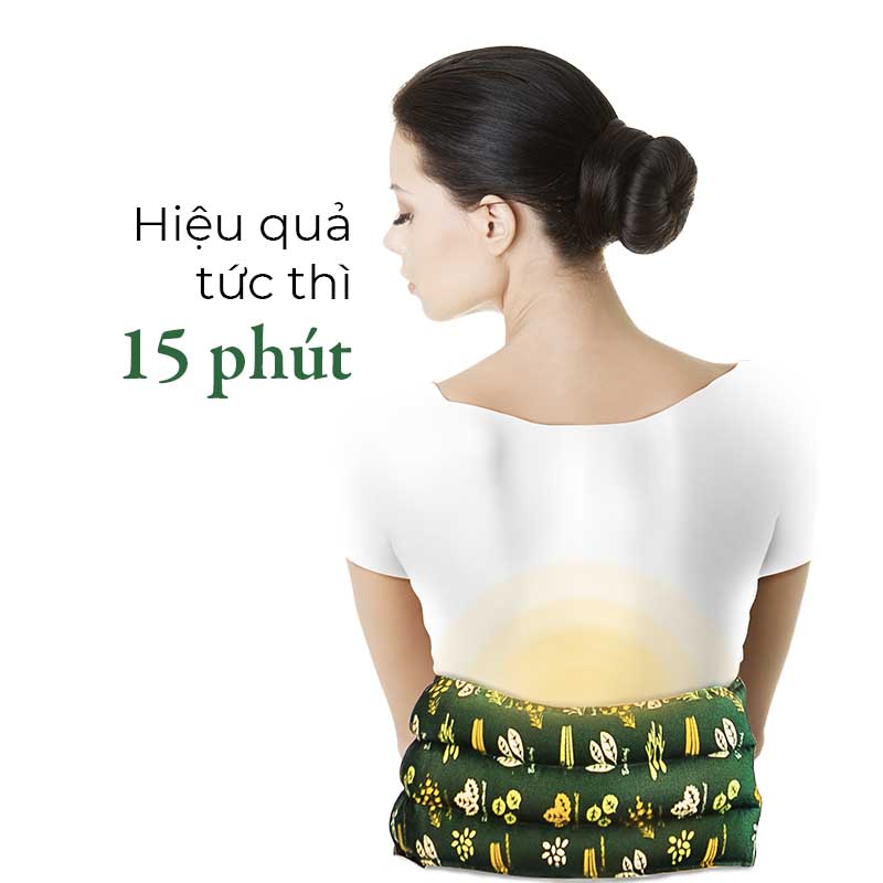 Túi Chườm Lưng Thảo Dược - ATZ Organic - Nóng Lạnh Đa Năng - Giảm Đau Nhức Mỏi Vùng Lưng, Cột Sống, Thoát Vị Đĩa Đệm