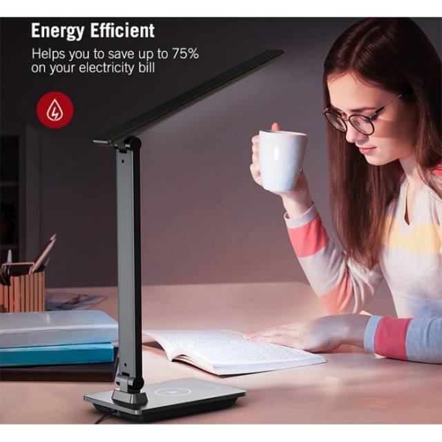 Đèn LED Bảo Vệ Mắt 5W TT-DL057 Cổng USB-A Tích hợp sạc nhanh không dây