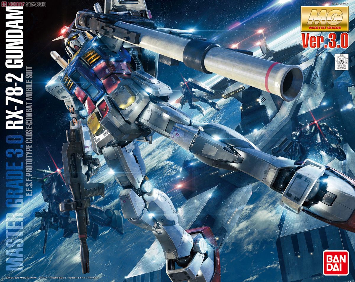 ĐỒ CHƠI MG 1/100 RX-78-2 3.0 GUNDAM BANDAI MÔ HÌNH LẮP RÁP