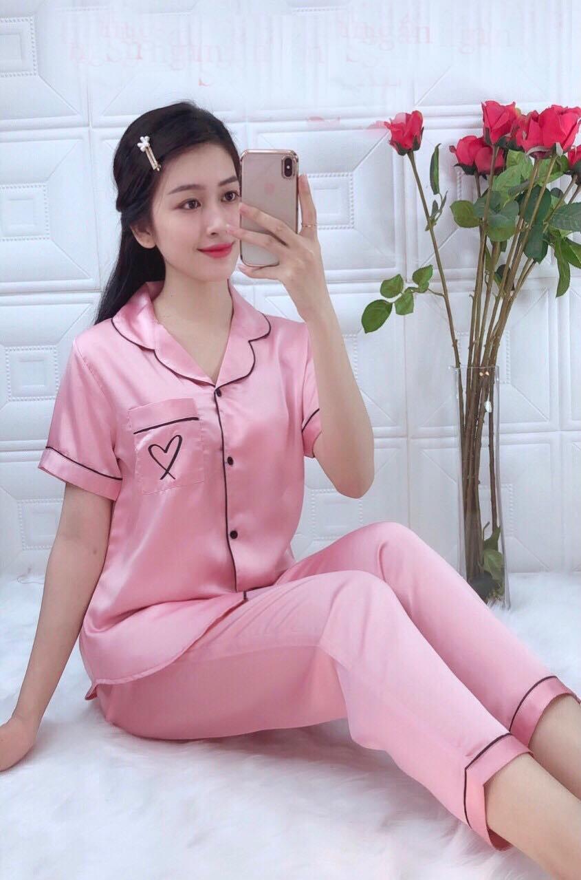 Đồ bộ pijama tay ngắn, quần dài size lớn