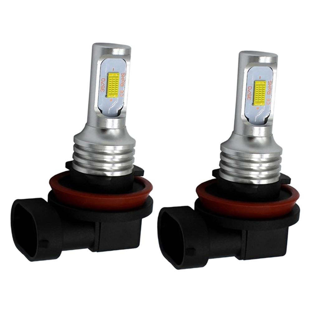 2 Pieces H8/H11-3570 LED Headlights Bulb High/Low Beam 80W 1700-1800LM 6000K