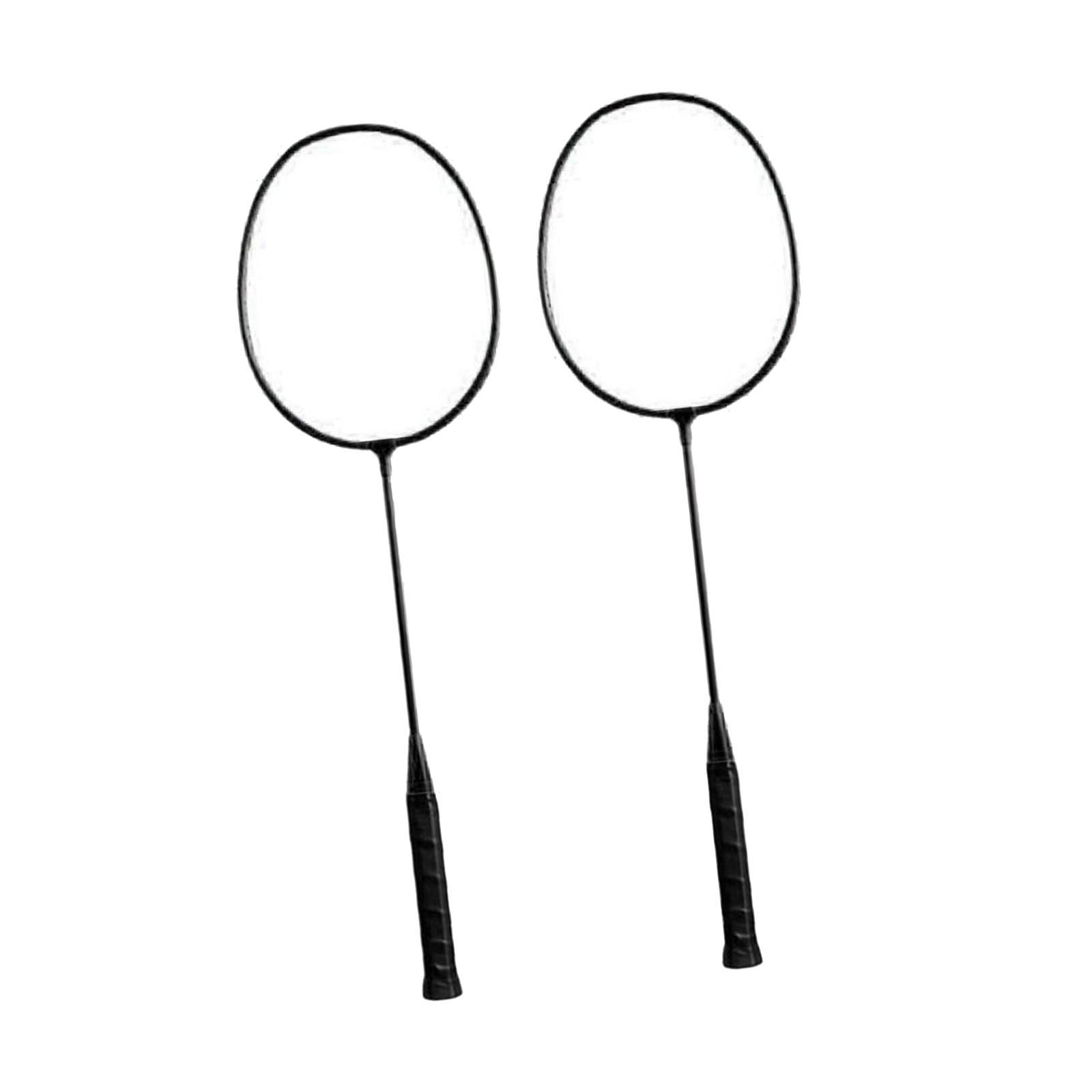 Badminton Rackets 2Pcs Badminton Equipment for Beach Indoor Outdoor Backyard