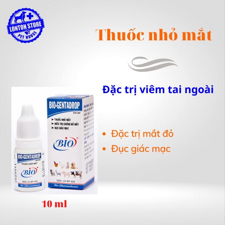 Thuốc nhỏ mắt Gentadrop - dung dịch nhỏ mắt cho chó mèo, 10ML