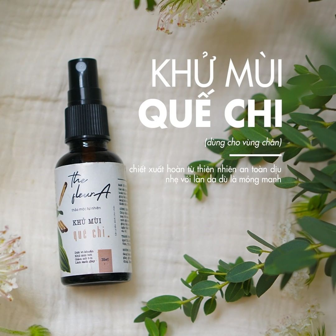 Khử Mùi Hôi Chân Thảo Mộc The FleurA Xịt Ngăn Mồ Hôi Chân và Giày