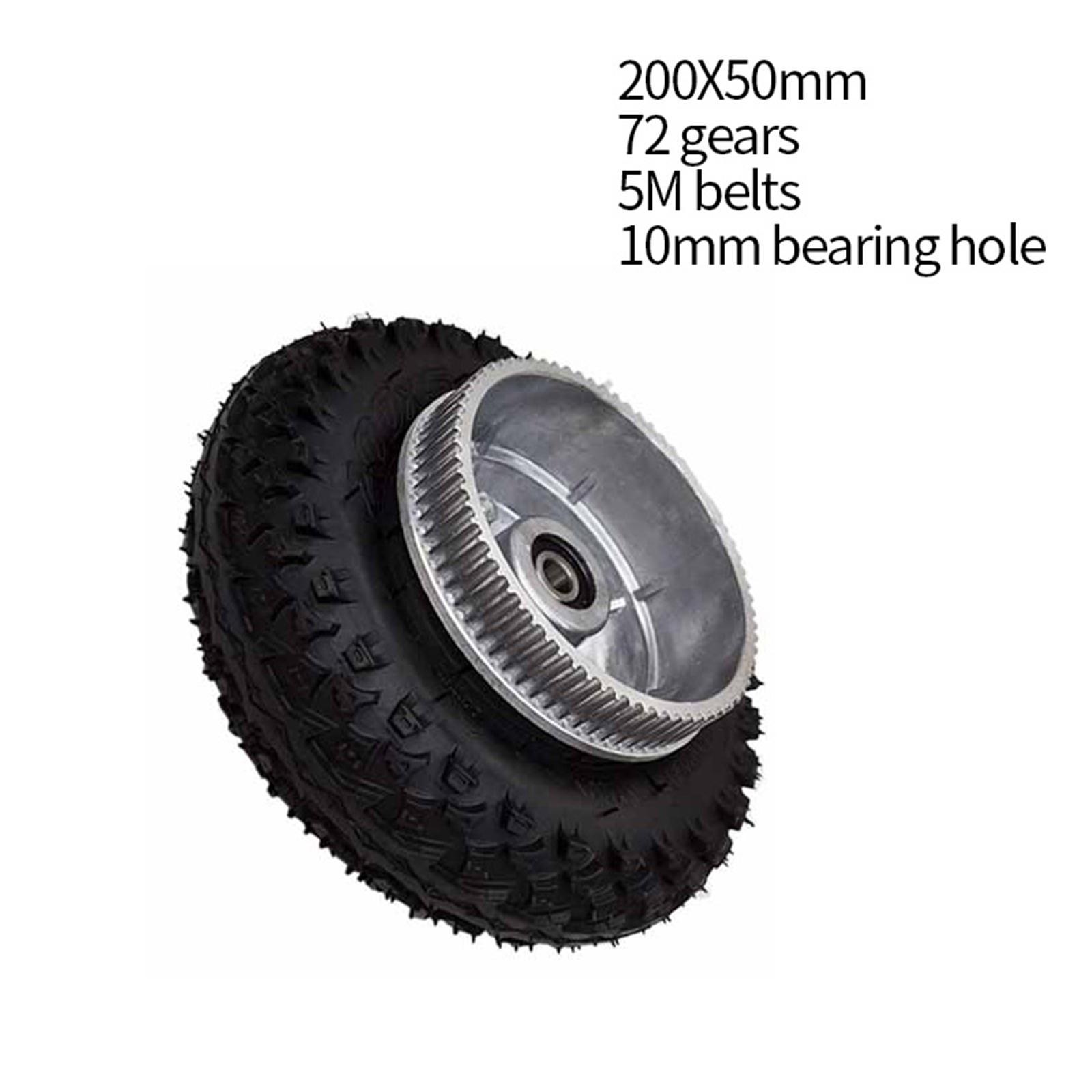 2X Electric Skateboard Parts Gear Motor Truck Wheel Pulley Inflatable