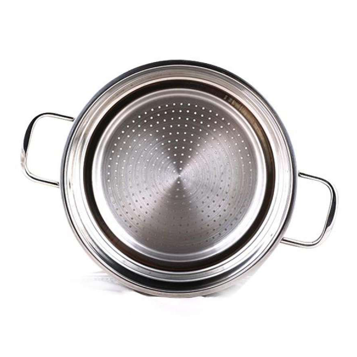 Xửng Hấp Inox 2 Quai Fivestar Tặng 2 Muỗng Canh - Bạc