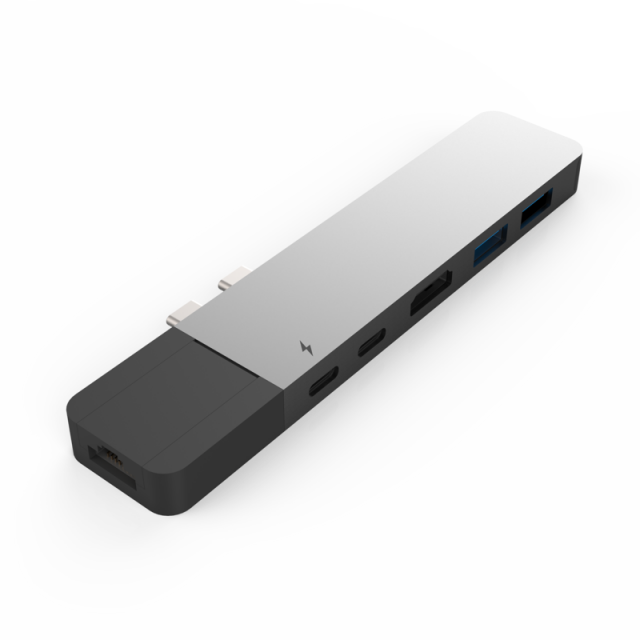 Cổng Chuyển HyperDrive Net 6-in-2 Hub For USB-C MacBook Pro 2016/ 2017/ 2018 (GN28N) - Hàng Chính Hãng