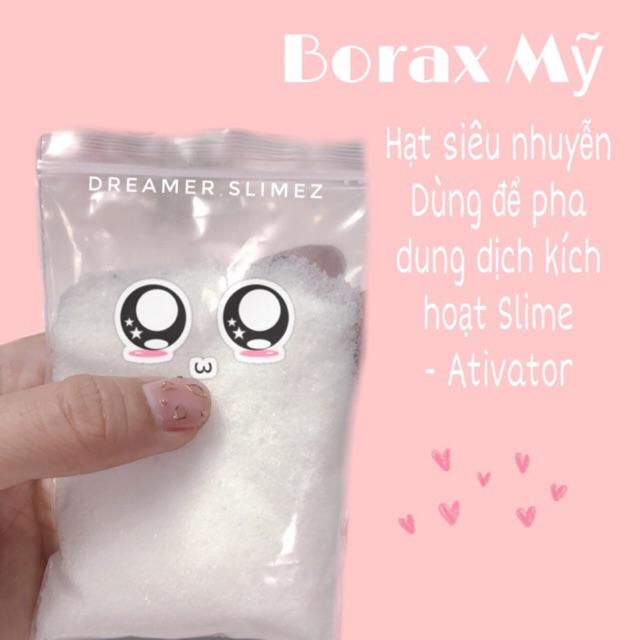 Borax Mỹ 50g 100g 500g 1Kg | Nguyên liệu chính làm slime | Borax pha Activator dung dịch kích hoạt - An toàn chất lượng