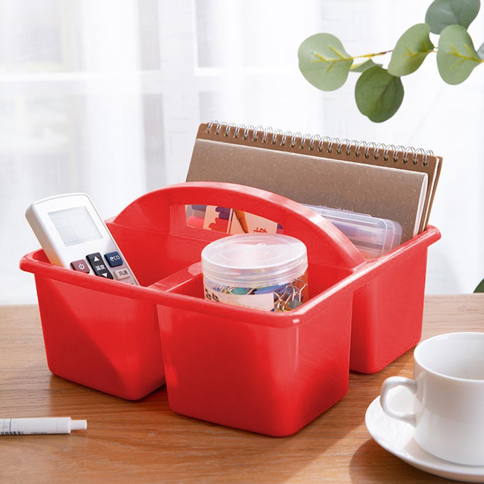 Desktop Caddy with  Compartments   Bin, Craft  Organizer Case, Classroom  Caddy