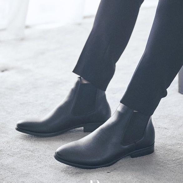 Giày Boot Nam - Chelsea Boots cổ thấp đế cao su phong cách cá tính Kiểu dáng Thanh lịch - giày cao cổ nam