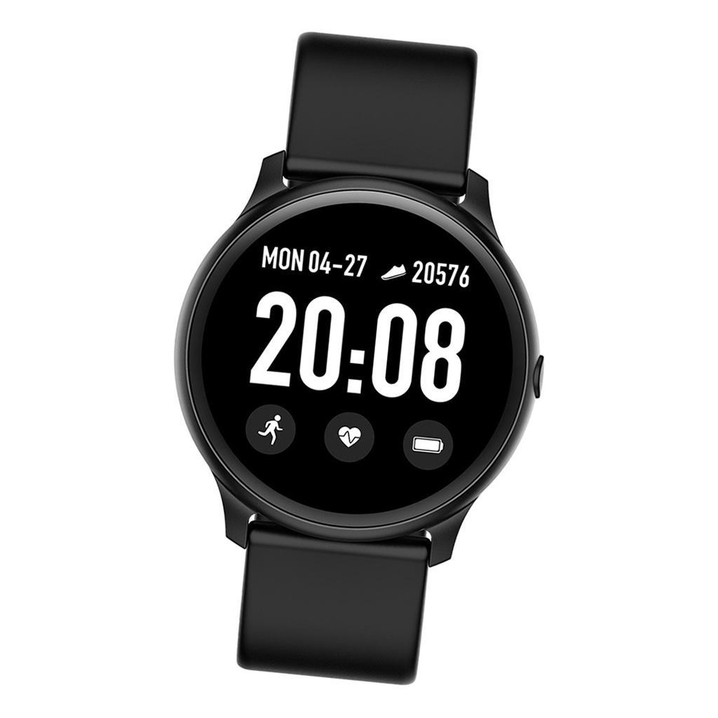 Bluetooth Smart Watch Heart Rate Blood Sport Fitness Tracker Bracelet Black