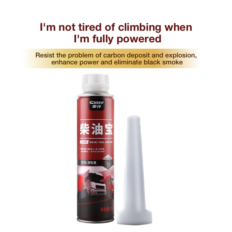 Chai Súc Béc Dầu Diesel Chief DS358 Vệ Sinh Kim Phun Xử Lý Hệ Thống Nhiên Liệu (Dung tích 300ml)