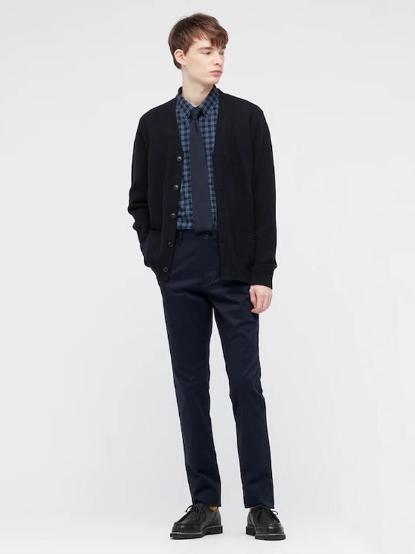 Quần Kaki Nam MEN Slim Fit Chino Flat Front Pants NAVY - SIZE 28-29-30-32-33-35