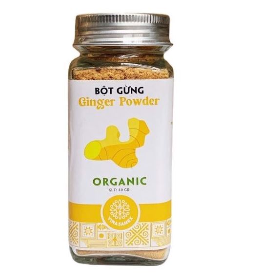 Bột gừng hữu cơ Vinasamex 40g - Ginger Powder Organic Vinasamex 40g