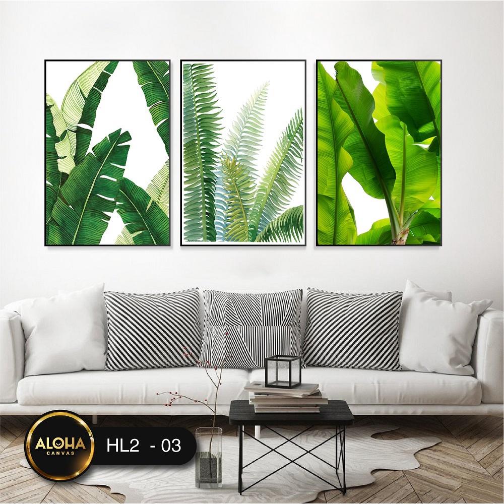 20 Mẫu tranh canvas treo tường bộ 3 bức cao cấp - Tranh treo tường decor phòng khách, phòng ngủ, phòng ăn full phụ kiện