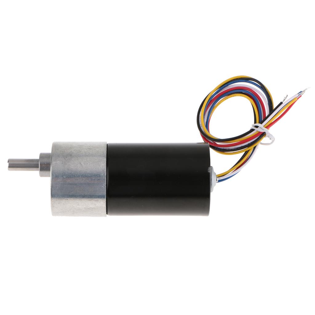 DC 12V 5 Wired High Torque Brushless DC Motor Speed Reduction Electrics 36mm