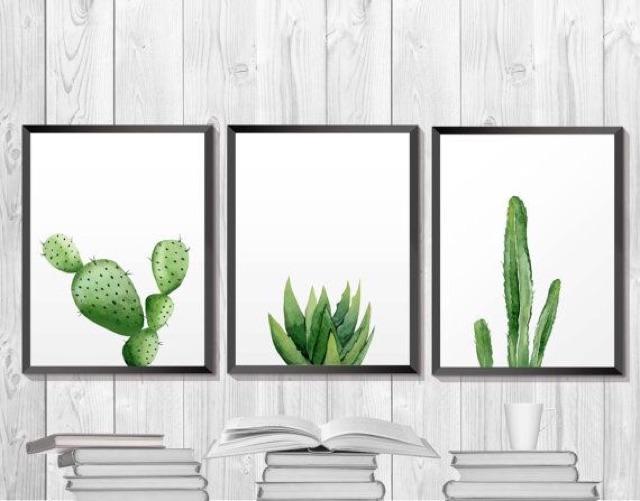 Tranh CANVAS bộ 3 tấm hình lá cây