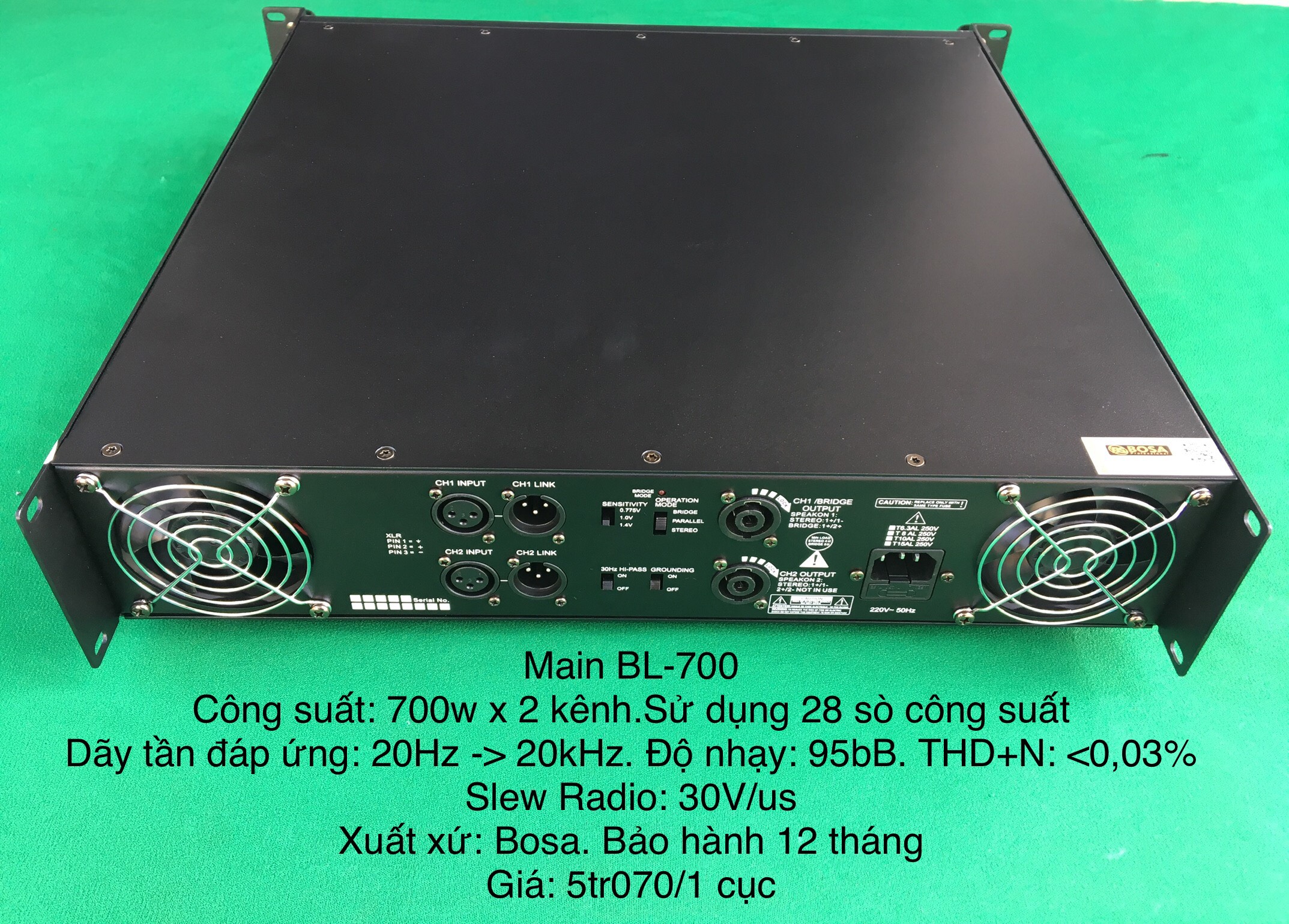 Main công suất BL-700 - 28 sò