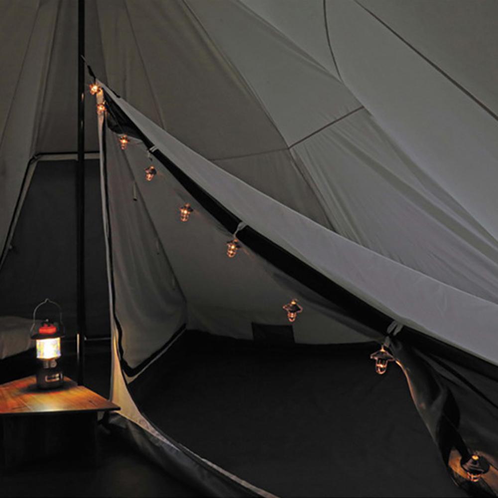 Đèn dây LED 10 bóng dài 6,6ft hoạt động bằng pin cho trang trí ngoài trời trong nhà