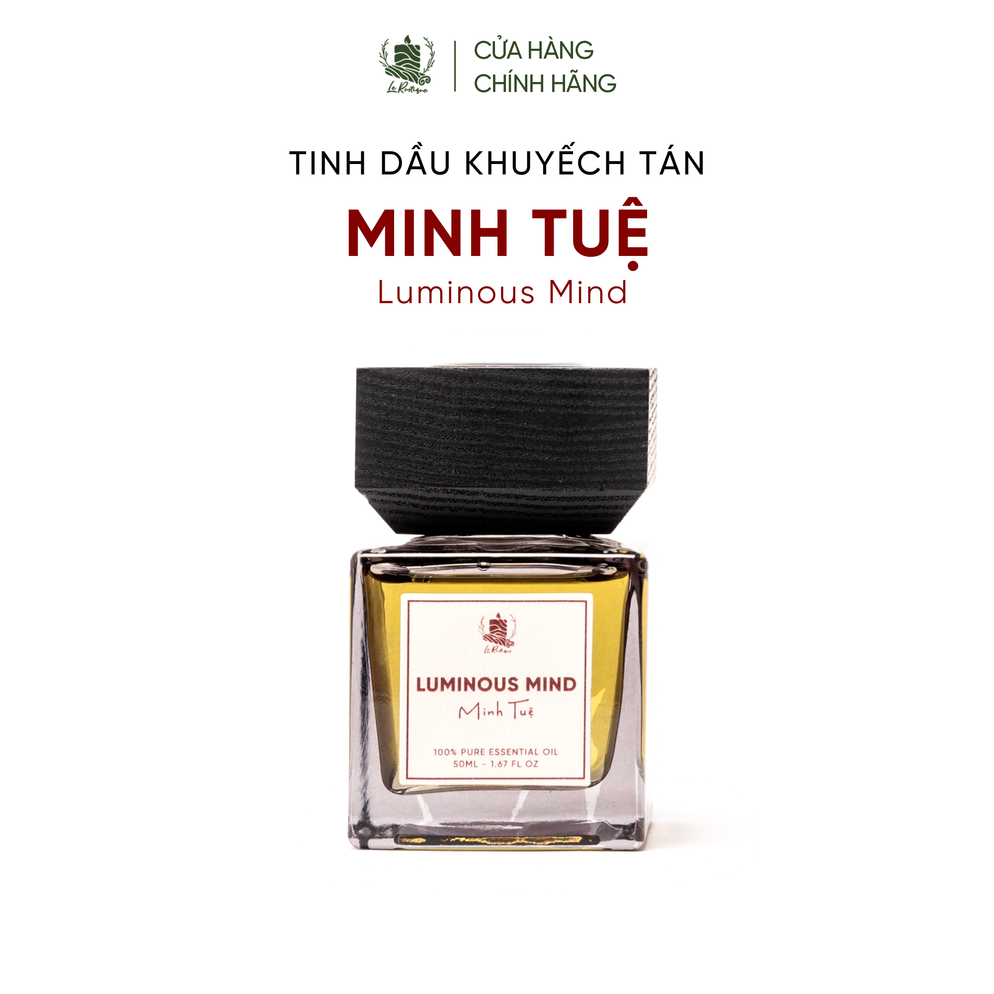 Tinh Dầu Khuếch Tán Minh Tuệ (Luminous Mind) - 50ml - Tinh Dầu Thơm Phòng Cao Cấp Le Rustique