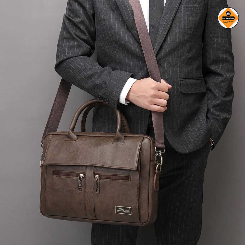 Cặp Công Sở Xbags Lavish – Cặp Laptop Cao Cấp Da Si Extra, Thiết Kế Sang Trọng Lịch Lãm Bền Bỉ XB 4301!