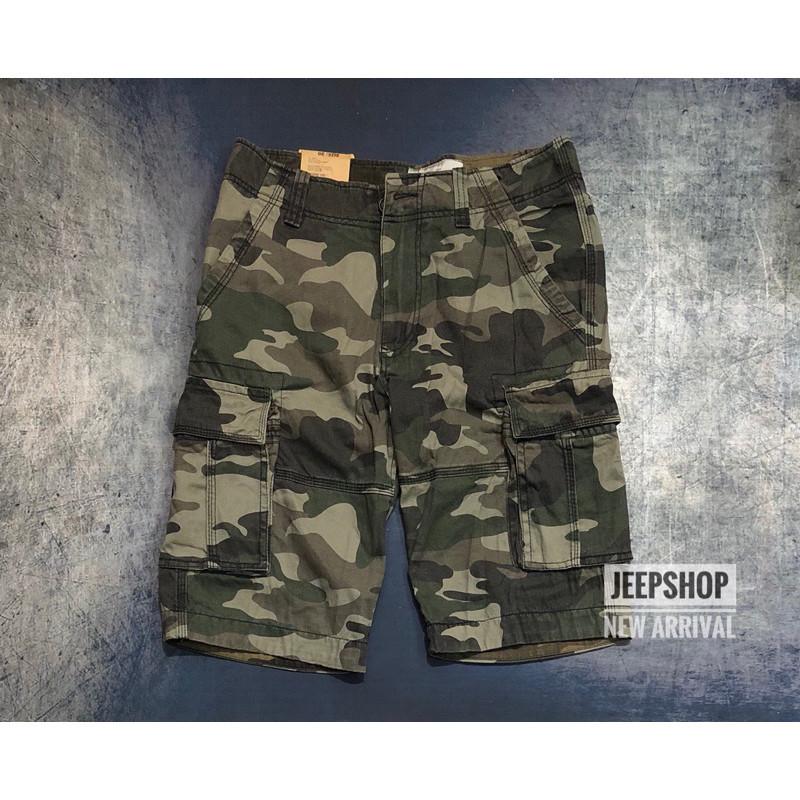 Quần ngắn_short kaki túi hộp dã ngoại_du lịch - Camo Trắng