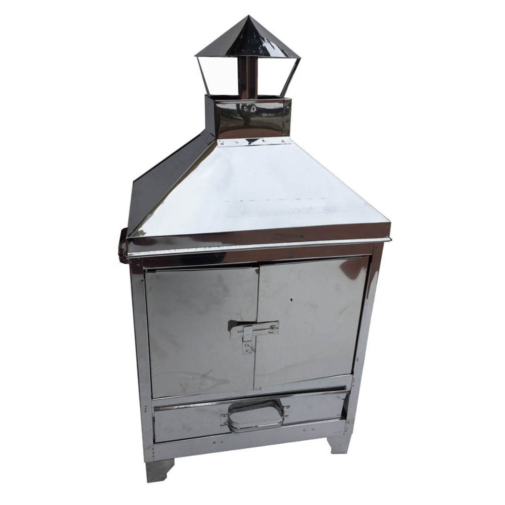 Lò đốt hóa vàng mã kiểu vuông 2 cửa inox không han gỉ bền đẹp tiện dụng.