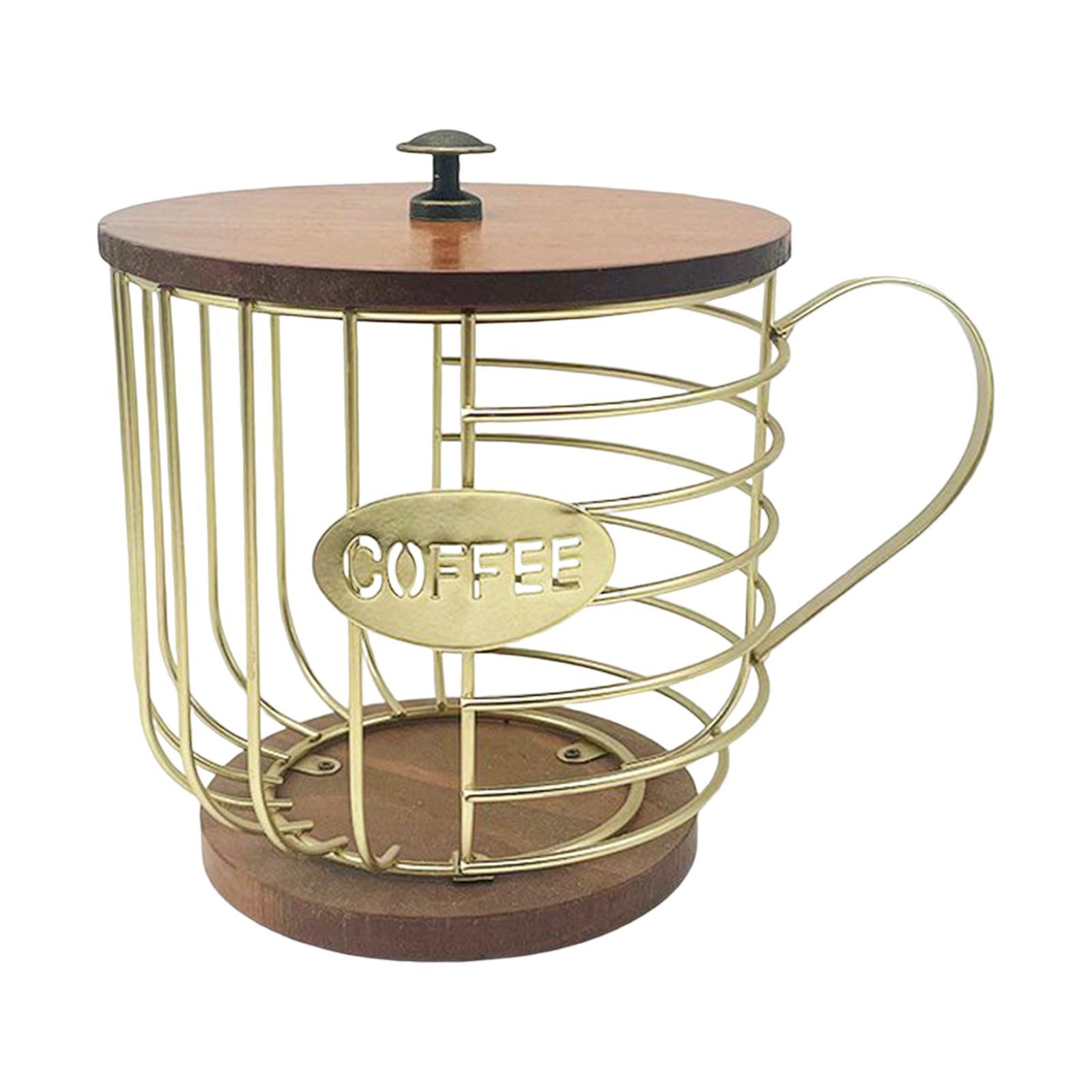 Coffee Pod Holder Organizer Cup Coffee Capsule Storage Basket for Family