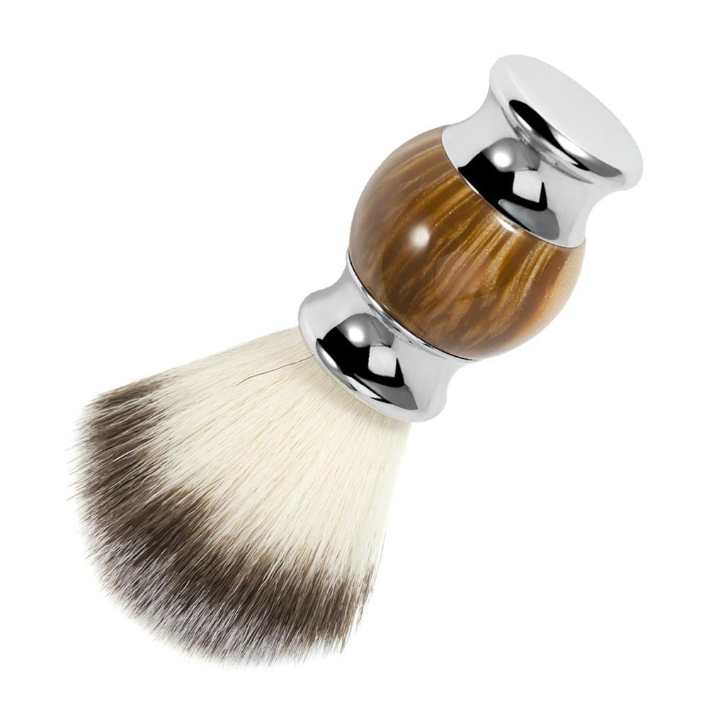Home Barber Shop Man Beard Shaving Soap Brush Facial Hair Handle