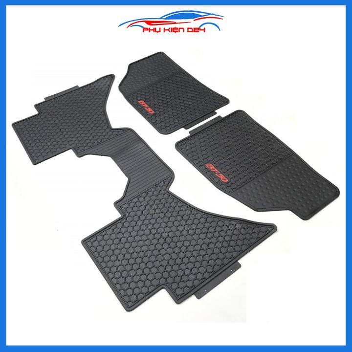 Lót sàn ô tô cao su Mazda BT-50, BT50 2014-2015-2016-2017-2018-2019-2020-2021-2022 không mùi chống trơn trượt