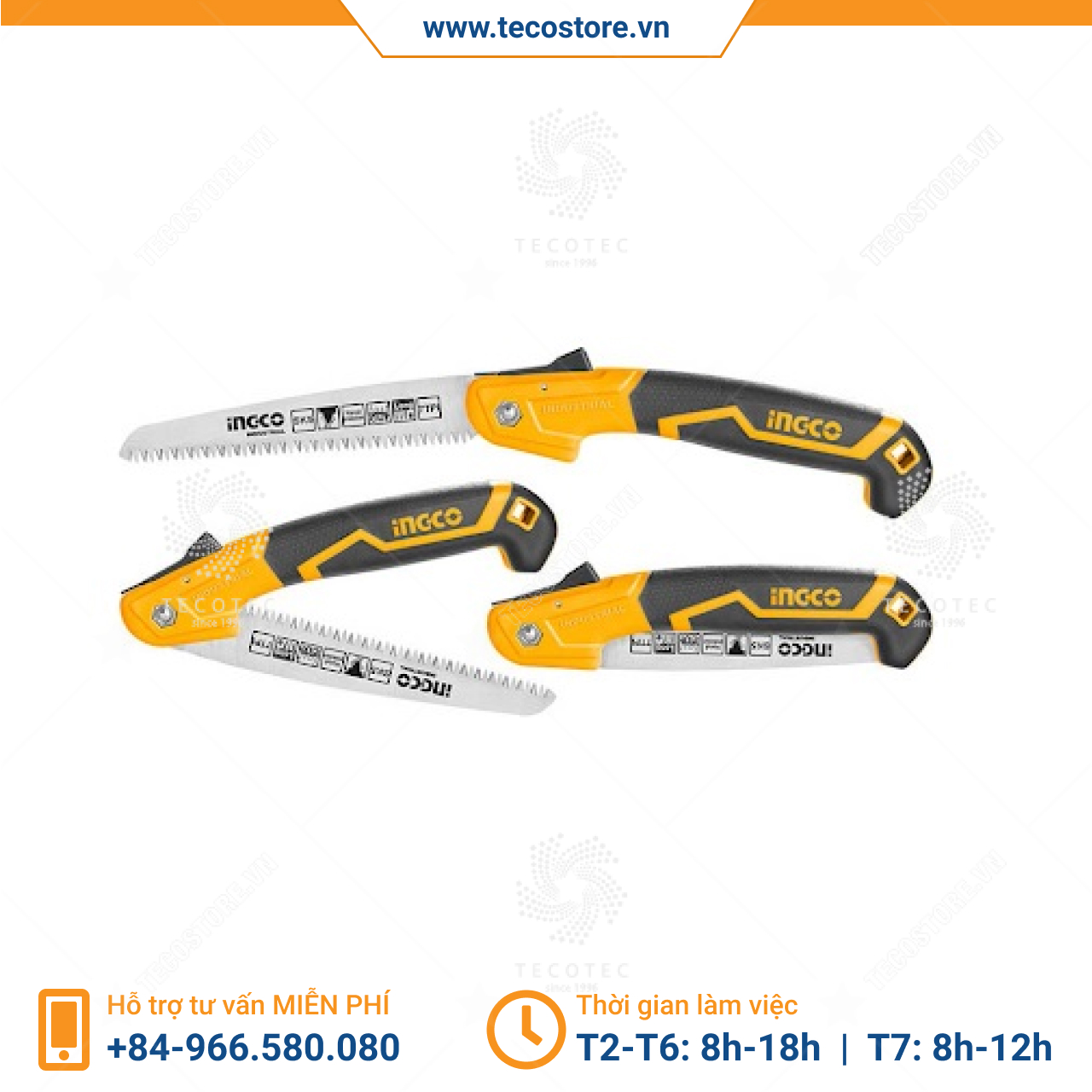 Cưa tay dạng xếp INGCO HFSW1808