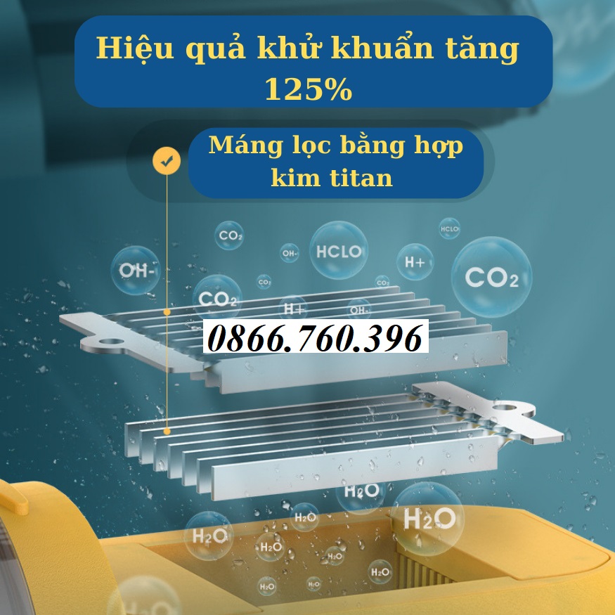 Máy khử khuẩn thực phẩm Donlim Plus, máy khử trùng rau củ quả thực phẩm tự động - công suất 18W