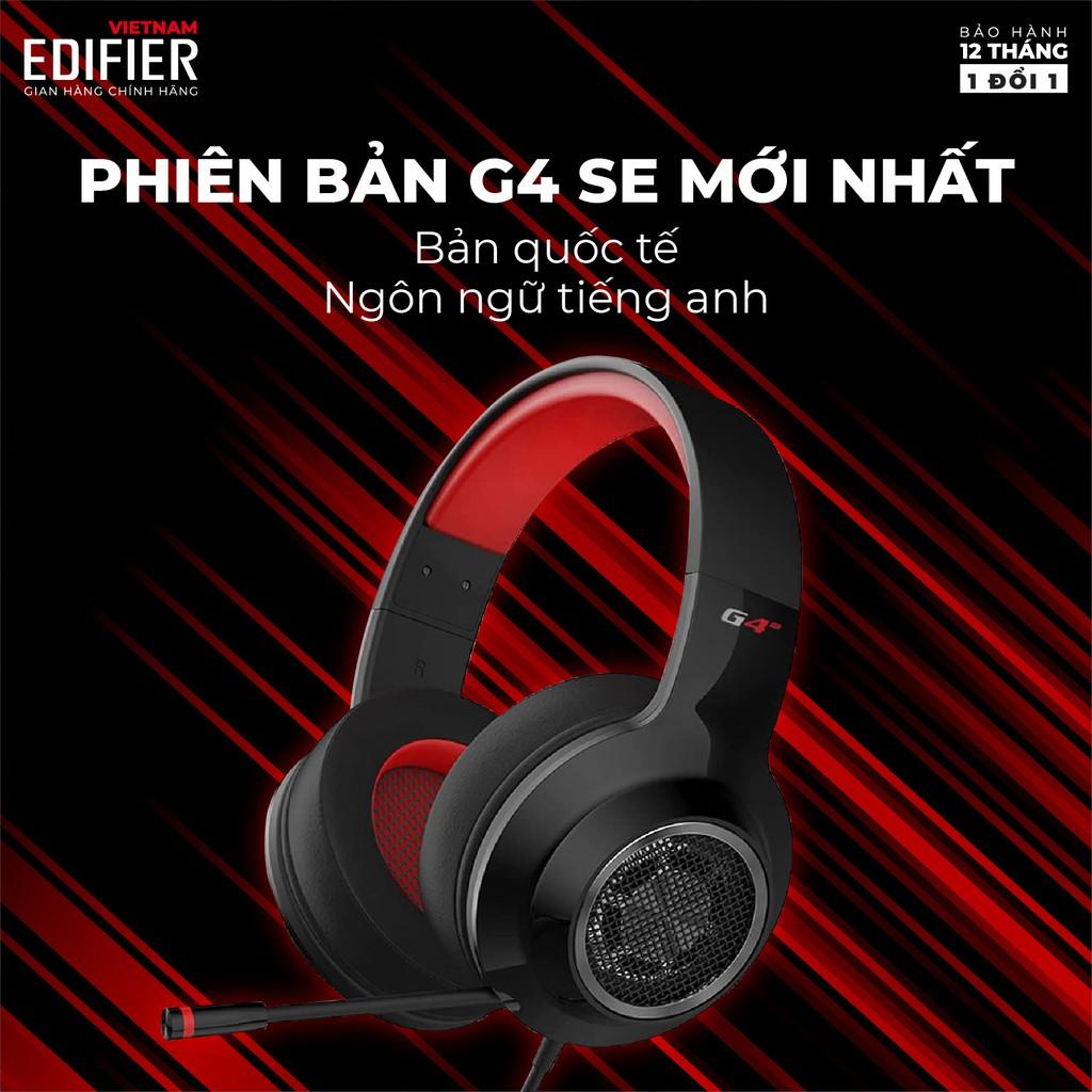 Tai nghe gaming âm thanh 5.1 EDIFIER G4 SE Kèm Mic đàm thoại Khử tiếng ồn - Hàng chính hãng Bảo hành 12 tháng 1 đổi 1