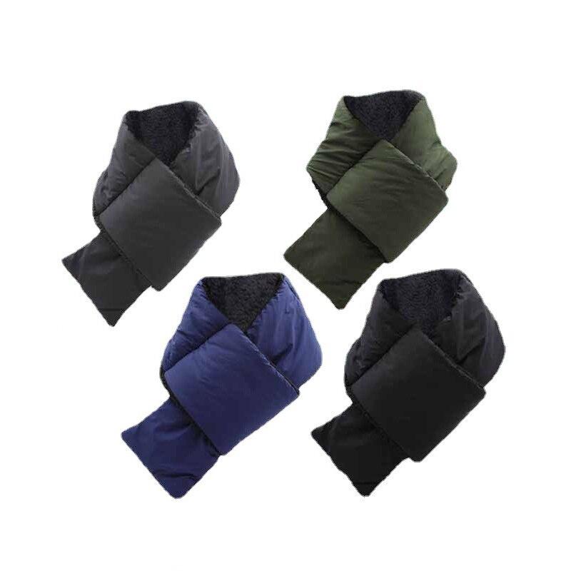 Waterproof Down Cotton Snood Outdoor Winter Thermal Warm Hiking Skiing Scarves Windproof Neck Warmer Camping Cycling Scarf Men