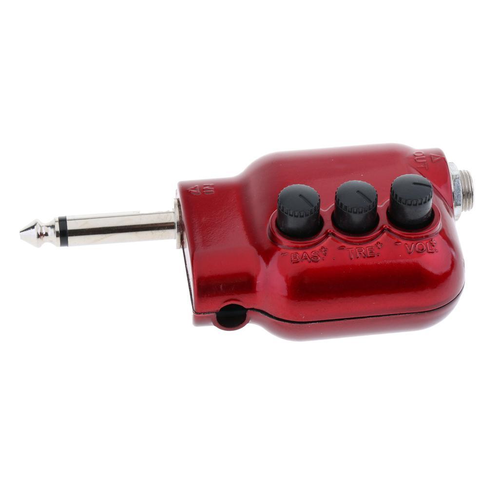 Durable Mini Guitars Pickup EQ Equalizer Preamplifier DI Gig Accessory