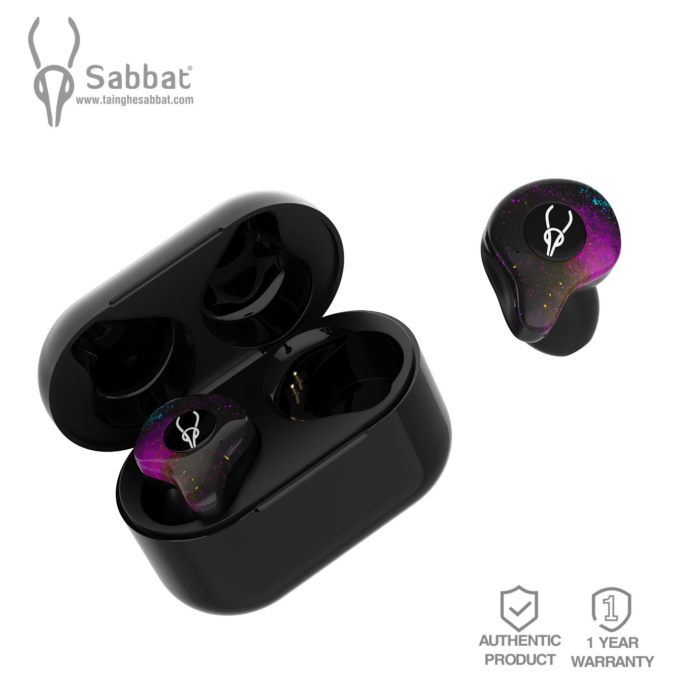 Sabbat X12pro tai nghe bluetooth V5.0 âm trong bass sâu nghe gọi trên 8h - Hàng chính hãng