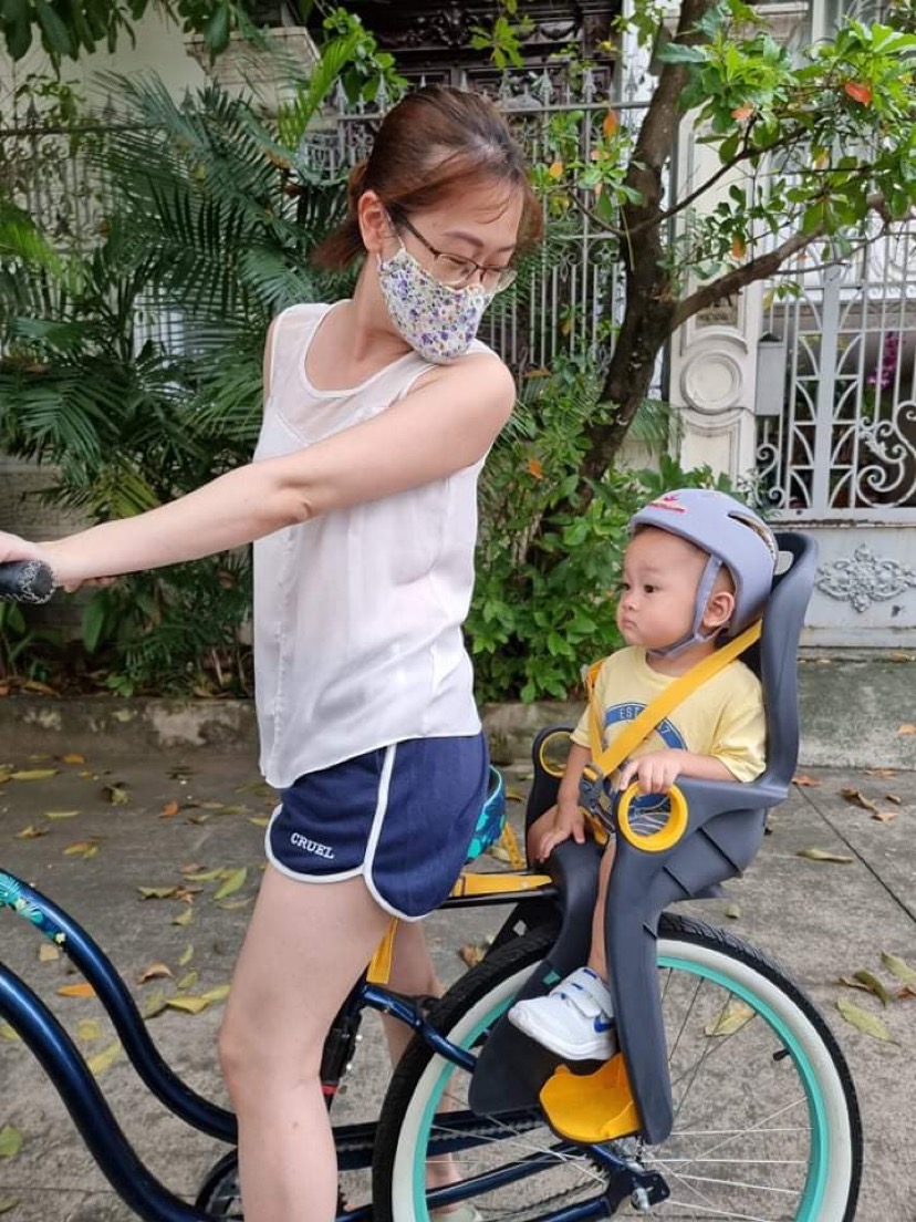 Ghế ngồi xe đạp BG5 Bikemate xuất Châu Âu, ghế  lắp sau mọi loại xe. dành cho  xe có baga không baga