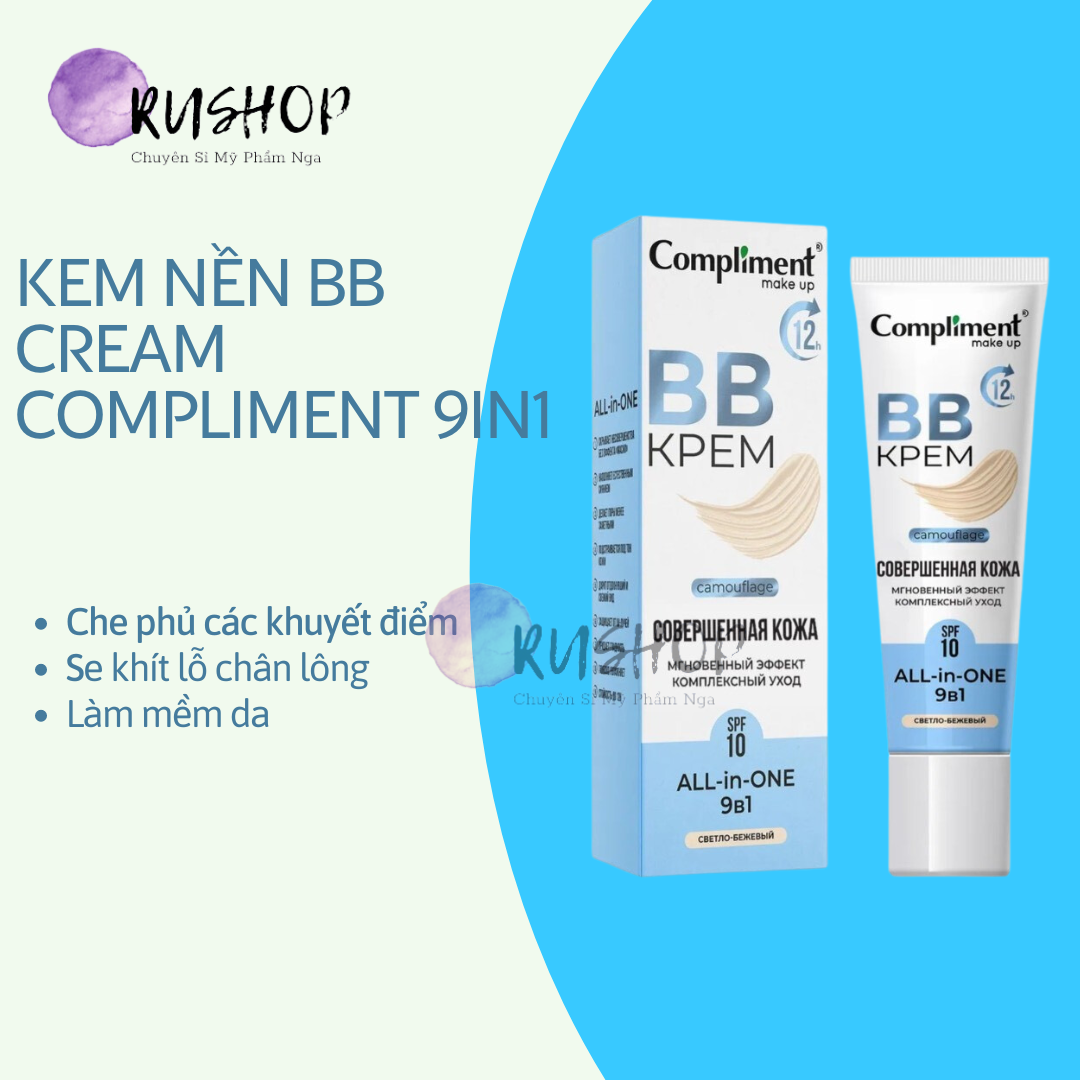 Kem nền BB cream Compliment 9in1 spf10