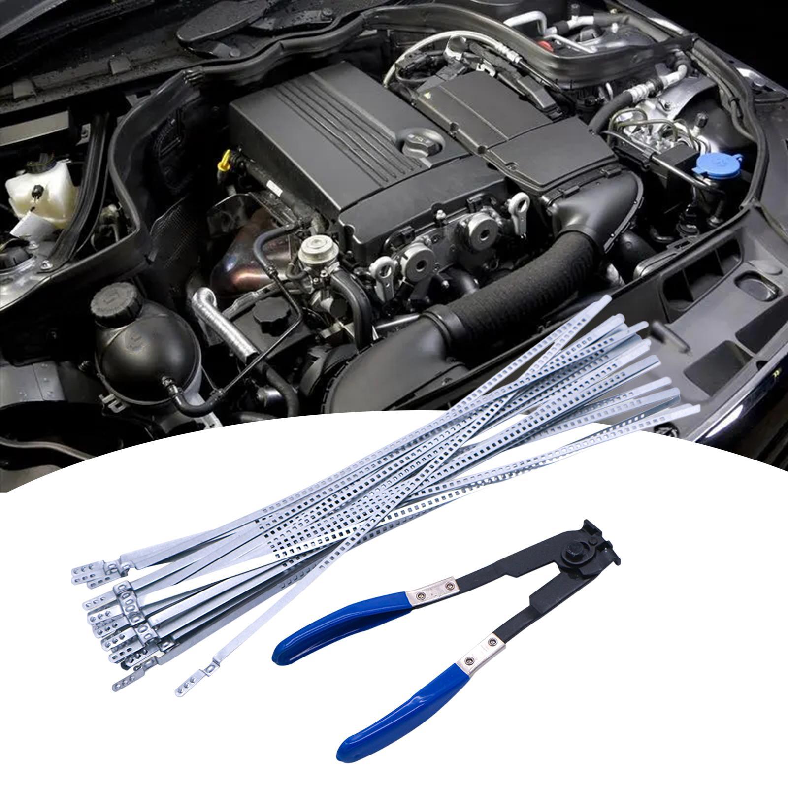 CV Boot Tool with 24 Bands Clamp Cinch Tool Car Easy to Use Portable Durable Water Pipe Crimping Pliers Universal Clamp Pliers Accessories