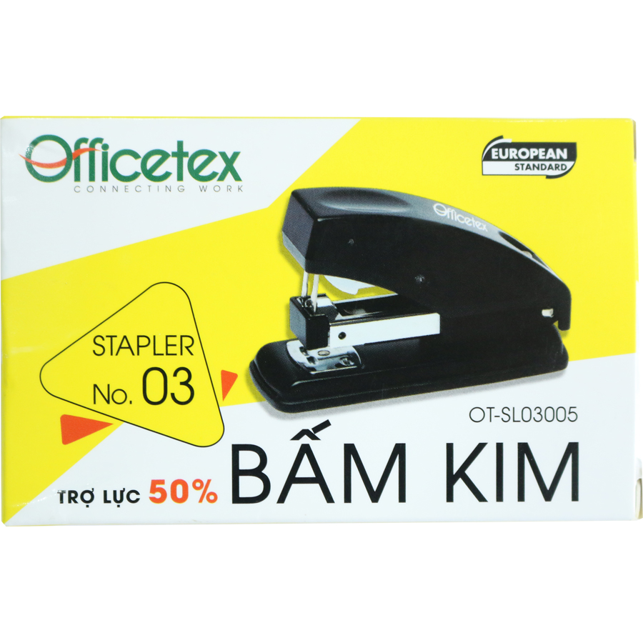 Bấm Kim OFFICETEX Số 3 OT-S03005 (10 x 6 x 4 cm) - Màu Ngẫu Nhiên