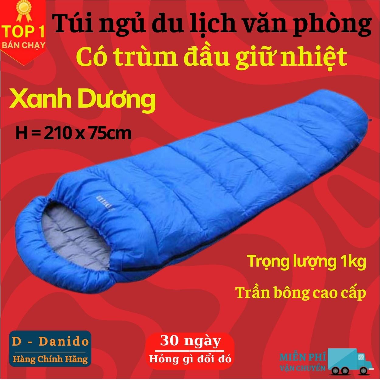 Túi ngủ văn phòng du lịch cao cấp có trùm đầu - Chính hãng D Danido